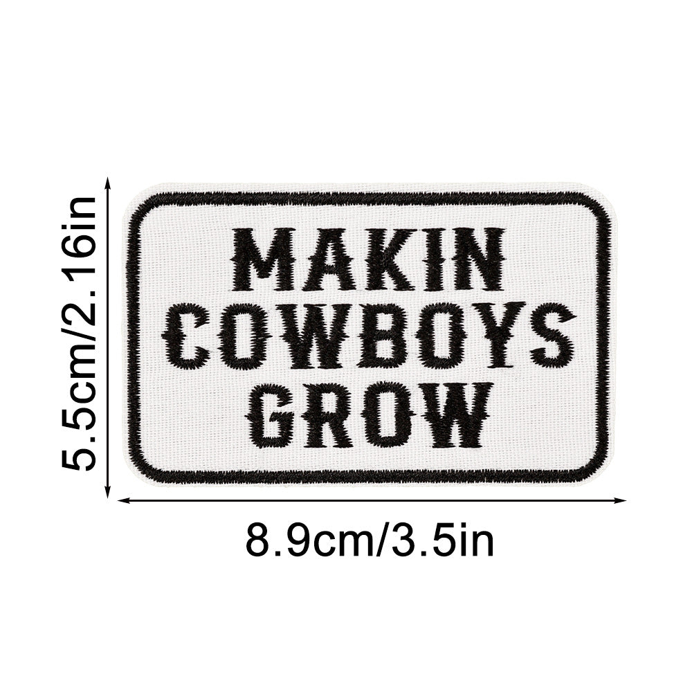 Wholesale American Western cowboy themed embroidered patch